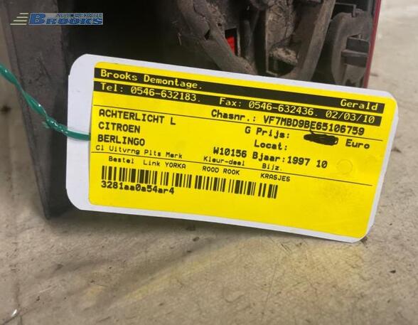 Rückleuchte links Citroen Berlingo I MF  P1672296