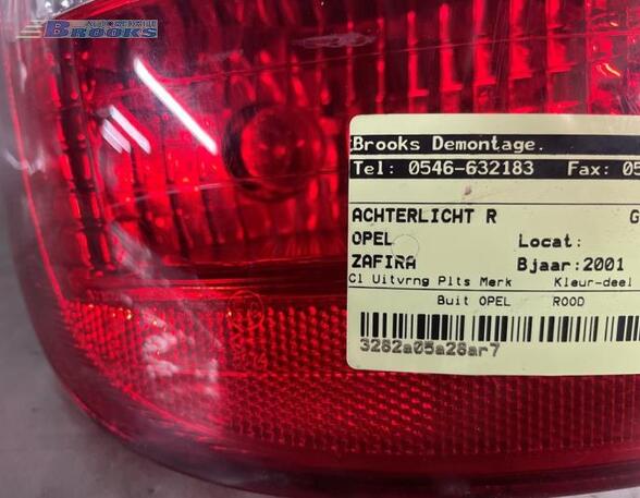 Combination Rearlight OPEL ZAFIRA A MPV (T98)