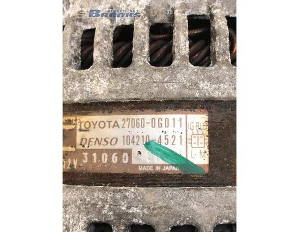 Alternator TOYOTA VERSO (_R2_)