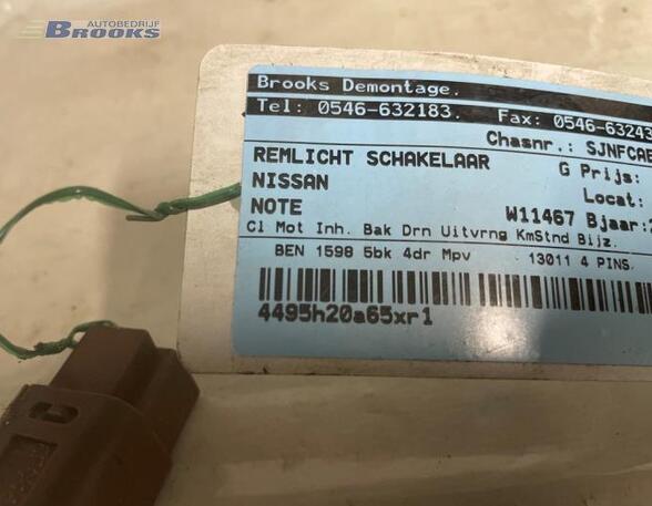 Brake Light Switch NISSAN NOTE (E11, NE11)