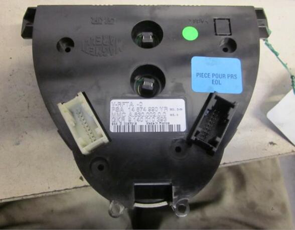 Heating & Ventilation Control Assembly PEUGEOT 807 (EB_)