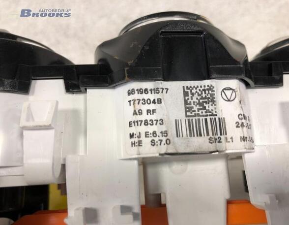 Heating & Ventilation Control Assembly PEUGEOT 208 I (CA_, CC_)