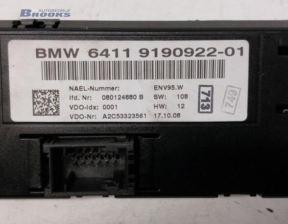 Heating & Ventilation Control Assembly BMW 1 (E81), BMW 1 (E87), BMW 1 Coupe (E82)