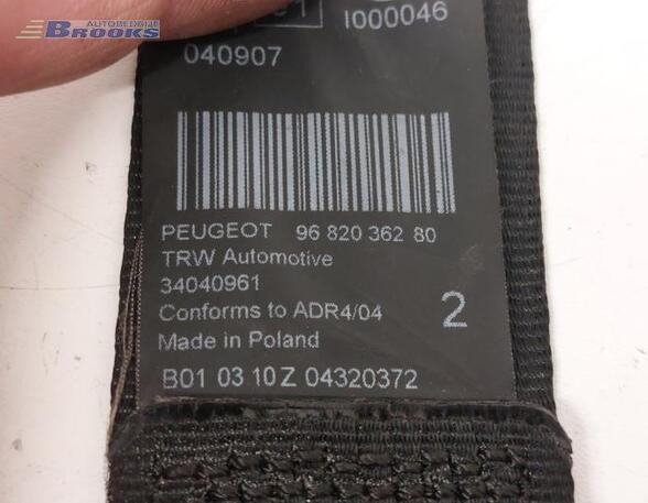 Safety Belts PEUGEOT 3008 MPV (0U_), PEUGEOT 3008 SUV (MC_, MR_, MJ_, M4_)