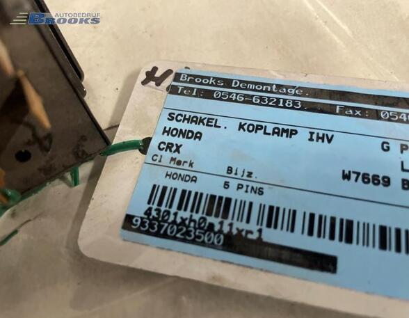 Schalter für Leuchtweitenregelung Honda CRX III EH, EG 9337023500 P971102