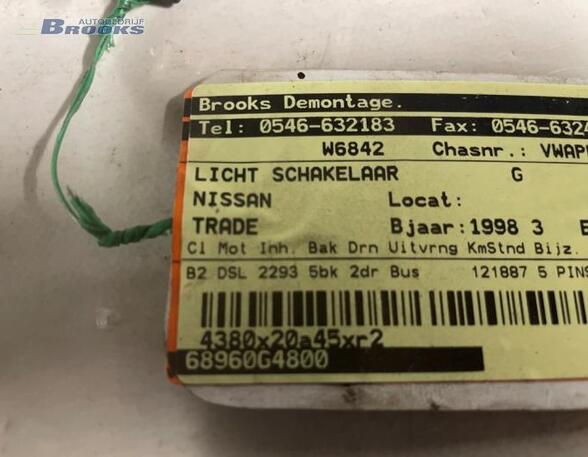 Schalter für Licht Nissan Trade Kasten K0553 68960G4800 P10153865