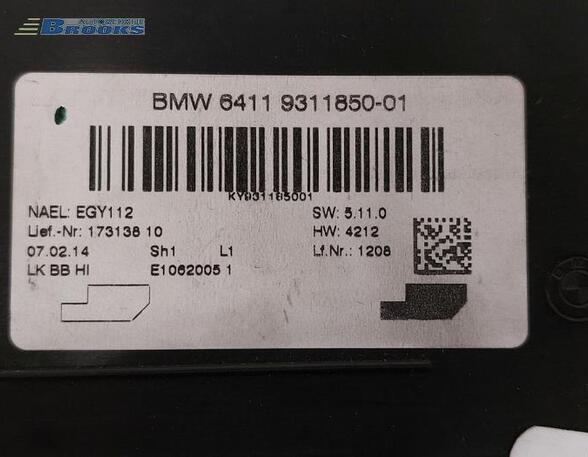 Control unit for air conditioning BMW 3 Touring (F31)