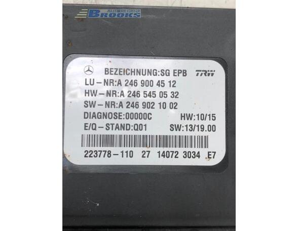 Control unit for fixing brake MERCEDES-BENZ A-CLASS (W176)