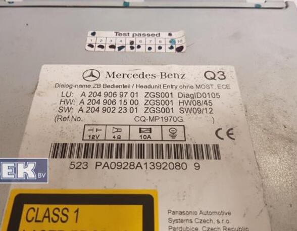 CD-Radio Mercedes-Benz C-Klasse W204 A2049069701 P9433741