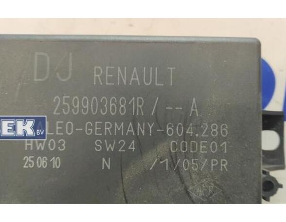 Control unit for parking support RENAULT Megane III Grandtour (KZ0/1)