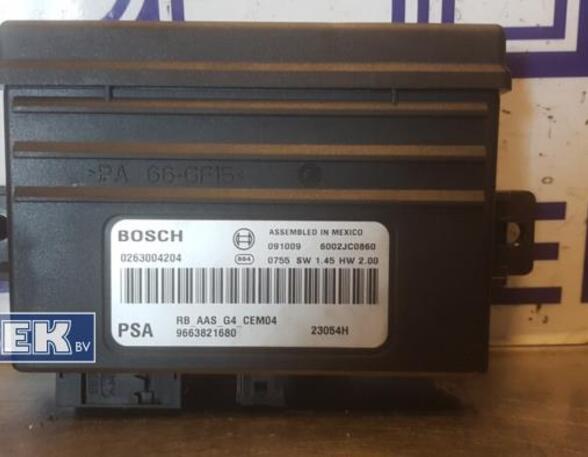 Control unit for parking support PEUGEOT PARTNER Box Body/MPV