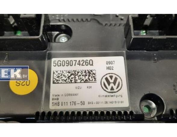 Heating & Ventilation Control Assembly VW Golf VII (5G1, BE1, BE2, BQ1), VW Golf VII Variant (BA5, BV5)