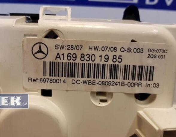 Heating & Ventilation Control Assembly MERCEDES-BENZ B-Klasse (W245)