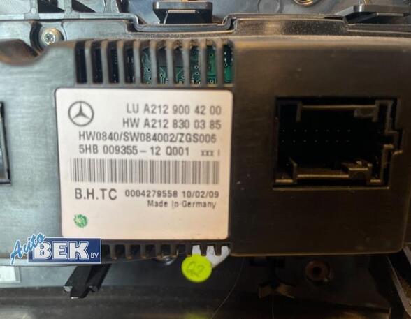 Bedieningselement verwarming & ventilatie MERCEDES-BENZ E-Klasse (W212)