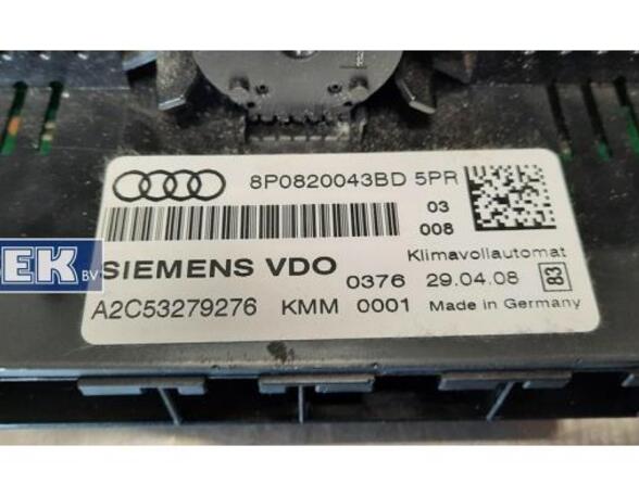 Heating & Ventilation Control Assembly AUDI A3 Convertible (8P7)