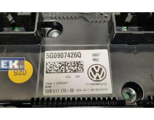 Bedieningselement verwarming & ventilatie VW GOLF VII (5G1, BQ1, BE1, BE2), VW GOLF VII Variant (BA5, BV5)