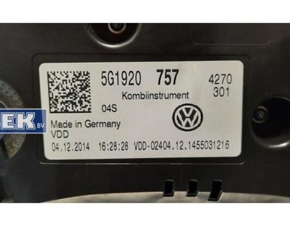 Toerenteller VW Golf VII (5G1, BE1, BE2, BQ1)