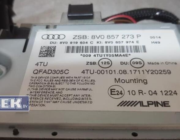 Navigation System AUDI A3 Sportback (8VA, 8VF)