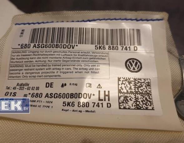 Roof Airbag VW Golf V (1K1), VW Golf VI (5K1)