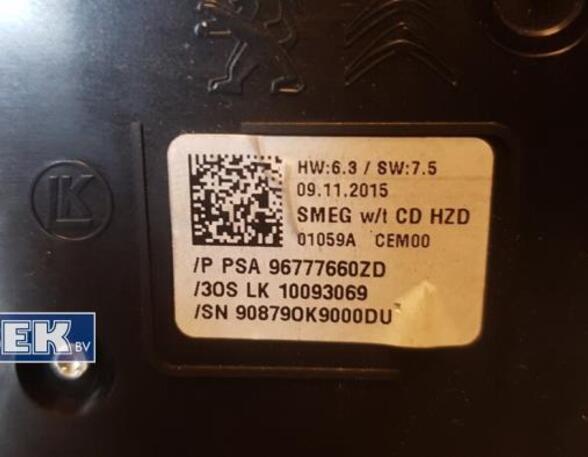 Hazard Warning Light Switch PEUGEOT 308 SW II (L4, LC, LJ, LR, LX)