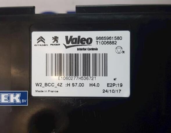 Control unit for air conditioning PEUGEOT 508 SW I (8E_)