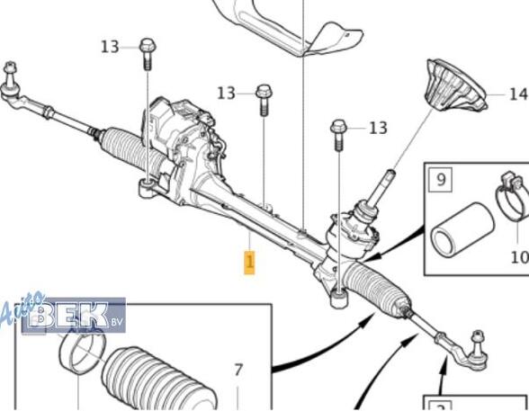 Lenkgetriebe Servo Volvo V40 Schrägheck 525, 526 36003082 P20794389