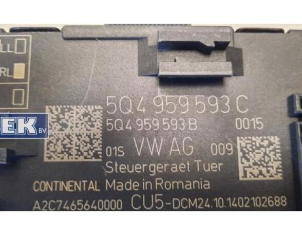 Central Locking System VW Golf VII (5G1, BE1, BE2, BQ1)