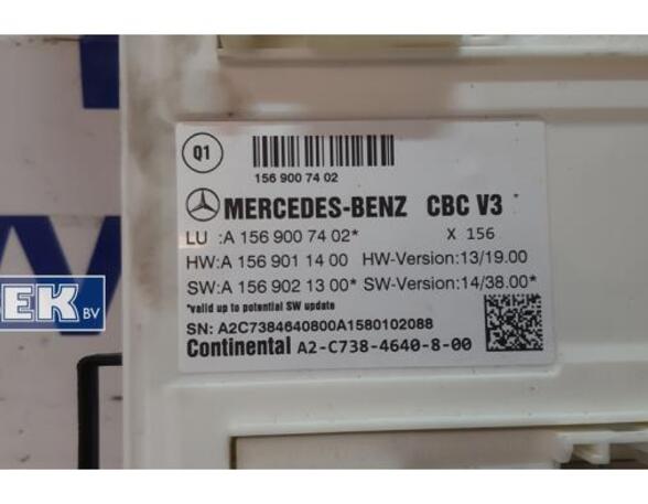 Control unit central electric (BCM) MERCEDES-BENZ CLA Coupe (C117)