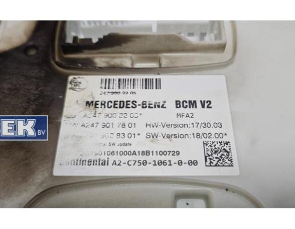 Control unit central electric (BCM) MERCEDES-BENZ A-CLASS (W177)