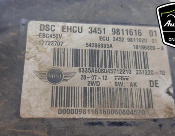 Abs Hydraulic Unit MINI MINI COUNTRYMAN (R60), MINI MINI (R56), MINI MINI Convertible (R57), MINI MINI Roadster (R59)