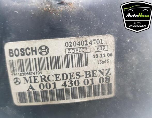 Brake Booster MERCEDES-BENZ VITO / MIXTO Van (W639), MERCEDES-BENZ VITO Bus (W639)