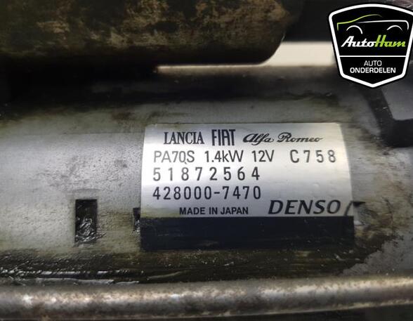 Startmotor FIAT 500 (312_), FIAT 500 C (312_), FIAT PANDA (312_, 319_), FIAT PANDA VAN (312_, 519_)