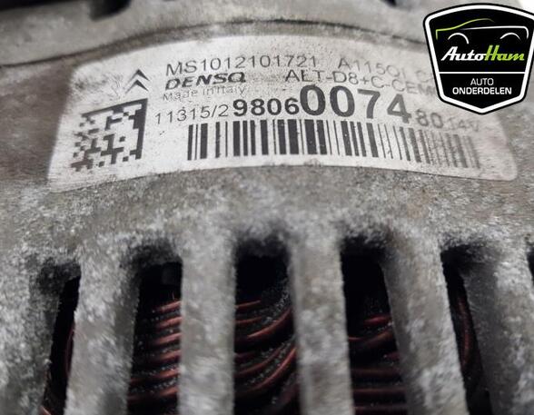 Dynamo (Alternator) PEUGEOT 208 I (CA_, CC_), PEUGEOT 207 CC (WD_), PEUGEOT 207 SW (WK_), CITROËN C3 II (SC_)