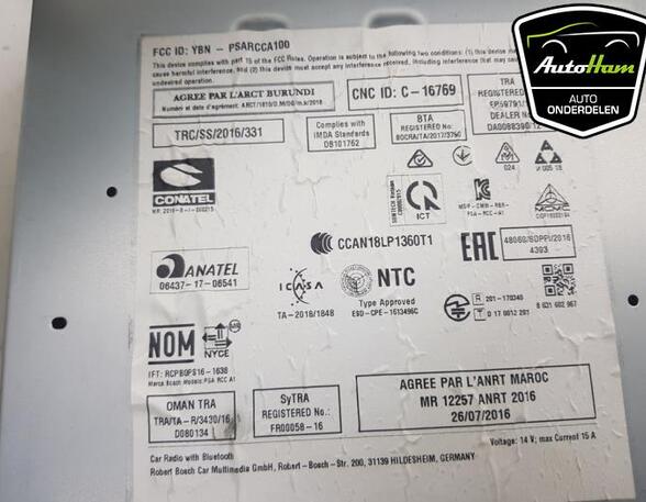 Control unit PEUGEOT RIFTER, PEUGEOT PARTNER Box Body/MPV (K9), CITROËN BERLINGO Box Body/MPV (K9)