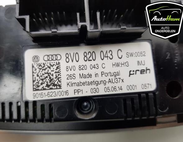 Heating & Ventilation Control Assembly AUDI A3 Limousine (8VS, 8VM), AUDI A3 Sportback (8VA, 8VF)