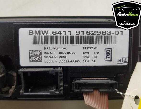 Heating & Ventilation Control Assembly BMW 3 (E90), BMW 1 (E81), BMW 1 (E87), BMW 1 Convertible (E88)