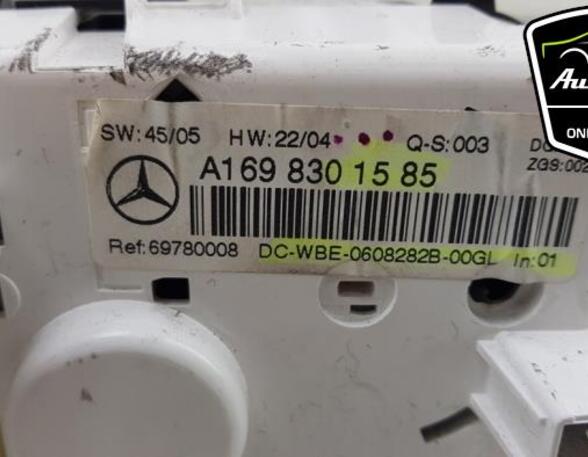 Heating & Ventilation Control Assembly MERCEDES-BENZ B-CLASS (W245), MERCEDES-BENZ A-CLASS (W169)