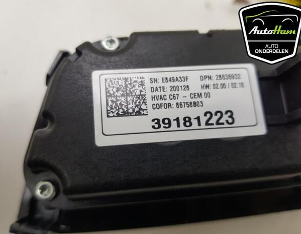 Heating & Ventilation Control Assembly OPEL CORSA F (P2JO)