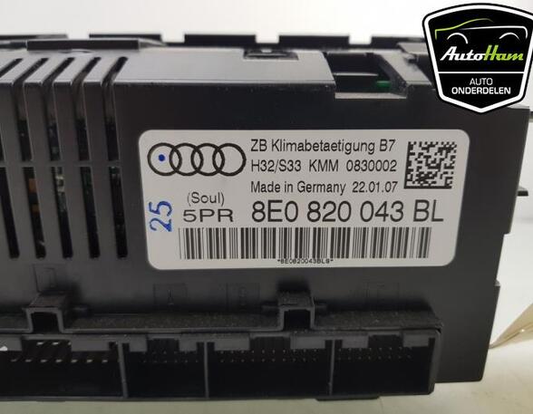 Heating & Ventilation Control Assembly AUDI A4 Avant (8ED, B7), AUDI A4 (8E2, B6), AUDI A4 (8EC, B7)