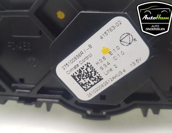 Heating & Ventilation Control Assembly RENAULT CLIO V (B7_), RENAULT CAPTUR II (HF_)