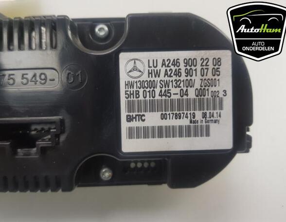 Heating & Ventilation Control Assembly MERCEDES-BENZ B-CLASS (W246, W242), MERCEDES-BENZ CLA Coupe (C117), MERCEDES-BENZ A-CLASS (W176)