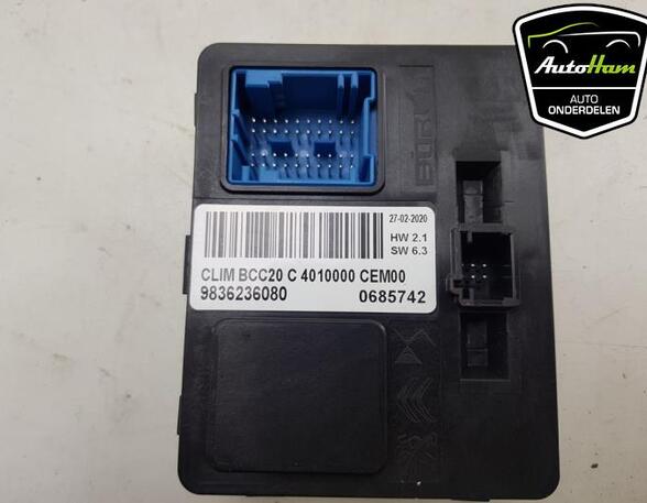 Control unit for heating and ventilation PEUGEOT 108