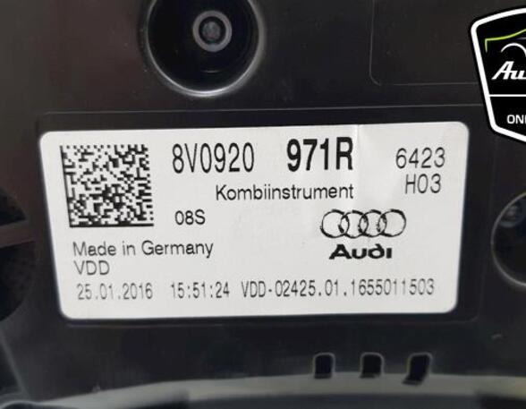 Instrumentenkombination Audi A3 Sportback 8V 8V0920971R P12490289