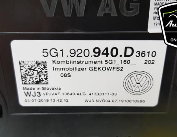 Aanwijsinstrument VW GOLF VII (5G1, BQ1, BE1, BE2)