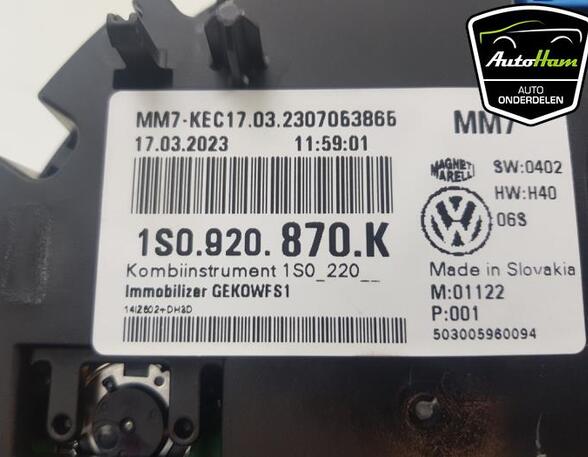 Aanwijsinstrument VW UP! (121, 122, BL1, BL2, BL3, 123)