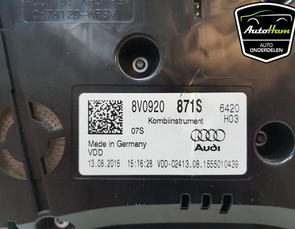 Instrumentenkombination Audi A3 Limousine 8V 8V0920871S P19081478