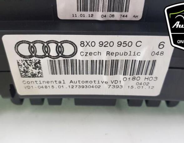 Instrument Cluster AUDI A1 (8X1, 8XK), AUDI A1 Sportback (8XA, 8XF)