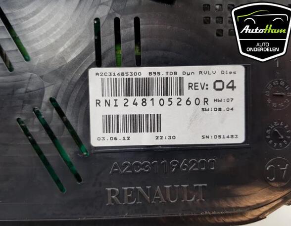 Instrument Cluster RENAULT MEGANE III Grandtour (KZ0/1)