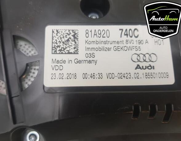 Instrumentenkombination Audi Q2 GA 81A920740C P16652186