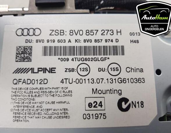 Instrument Cluster AUDI A3 Sportback (8VA, 8VF), AUDI A3 (8V1, 8VK), AUDI A3 Limousine (8VS, 8VM)